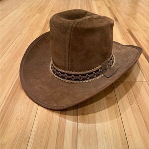 Stetson Western Felt Hat with JBS Pin and Decorative Band 7 1/4 🤠